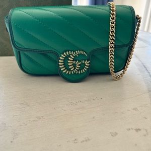 Gucci Double G Marmont Matelasse Super Mini Bag